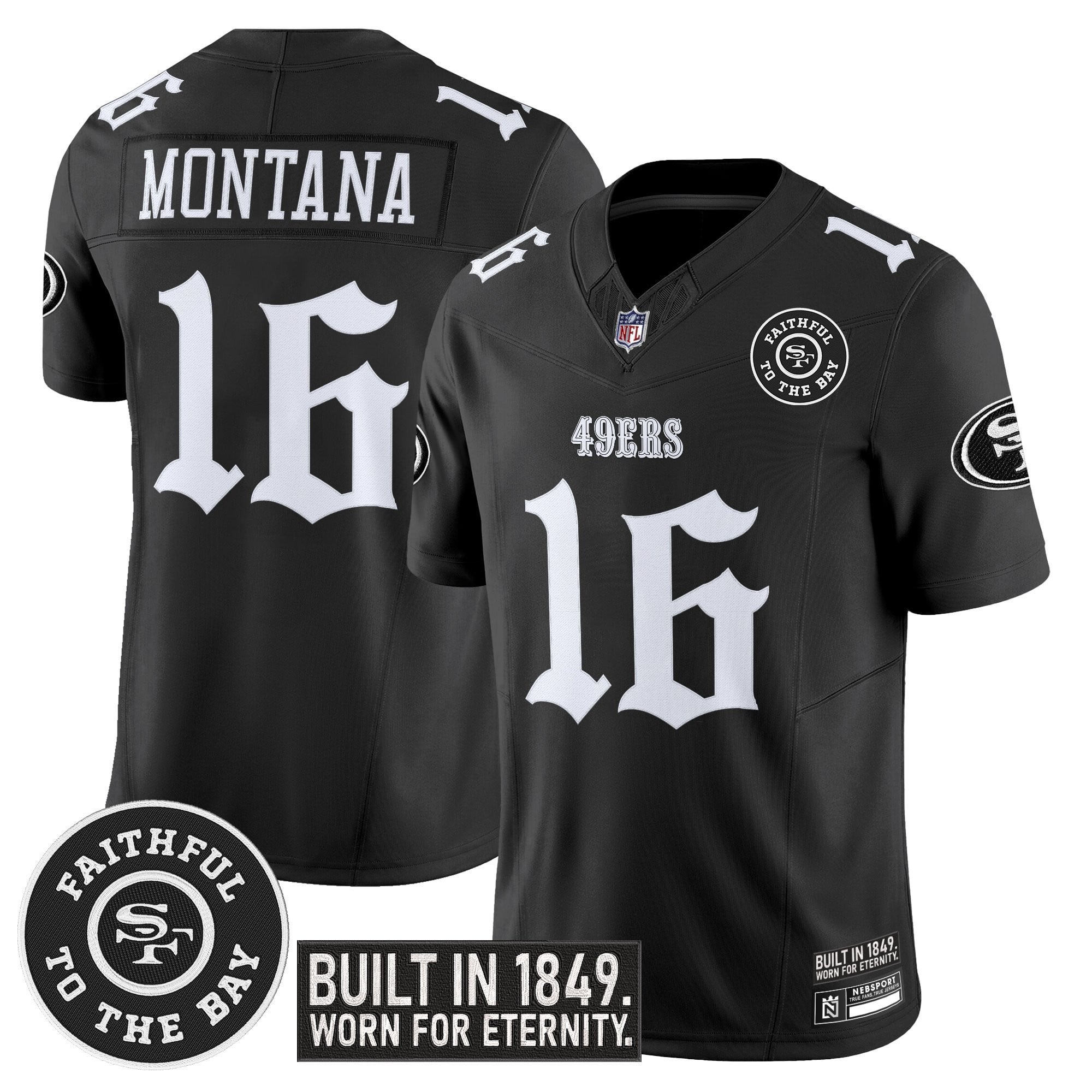 Men's San Francisco 49ers 'Fog City Gothic Edition' Vapor Limited Jersey - All Stitched