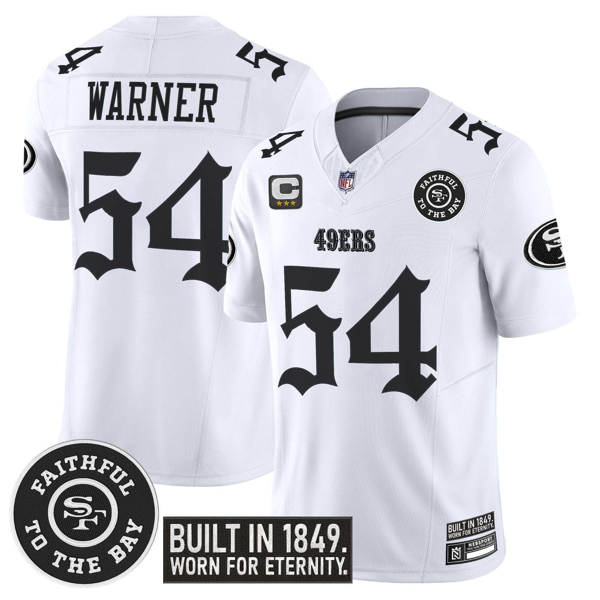 Men's San Francisco 49ers 'Fog City Gothic Edition' Vapor Limited Jersey - All Stitched