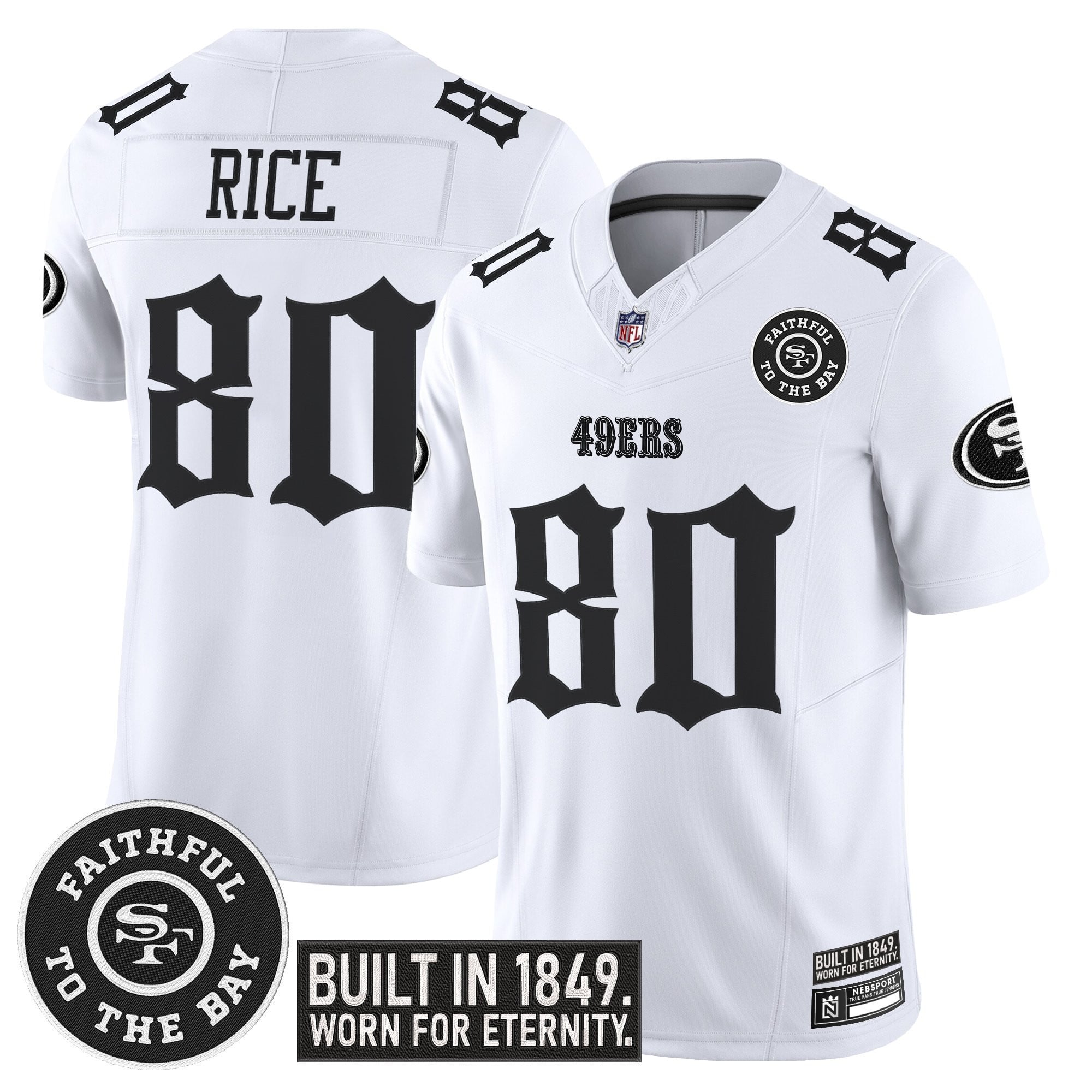 Men's San Francisco 49ers 'Fog City Gothic Edition' Vapor Limited Jersey - All Stitched