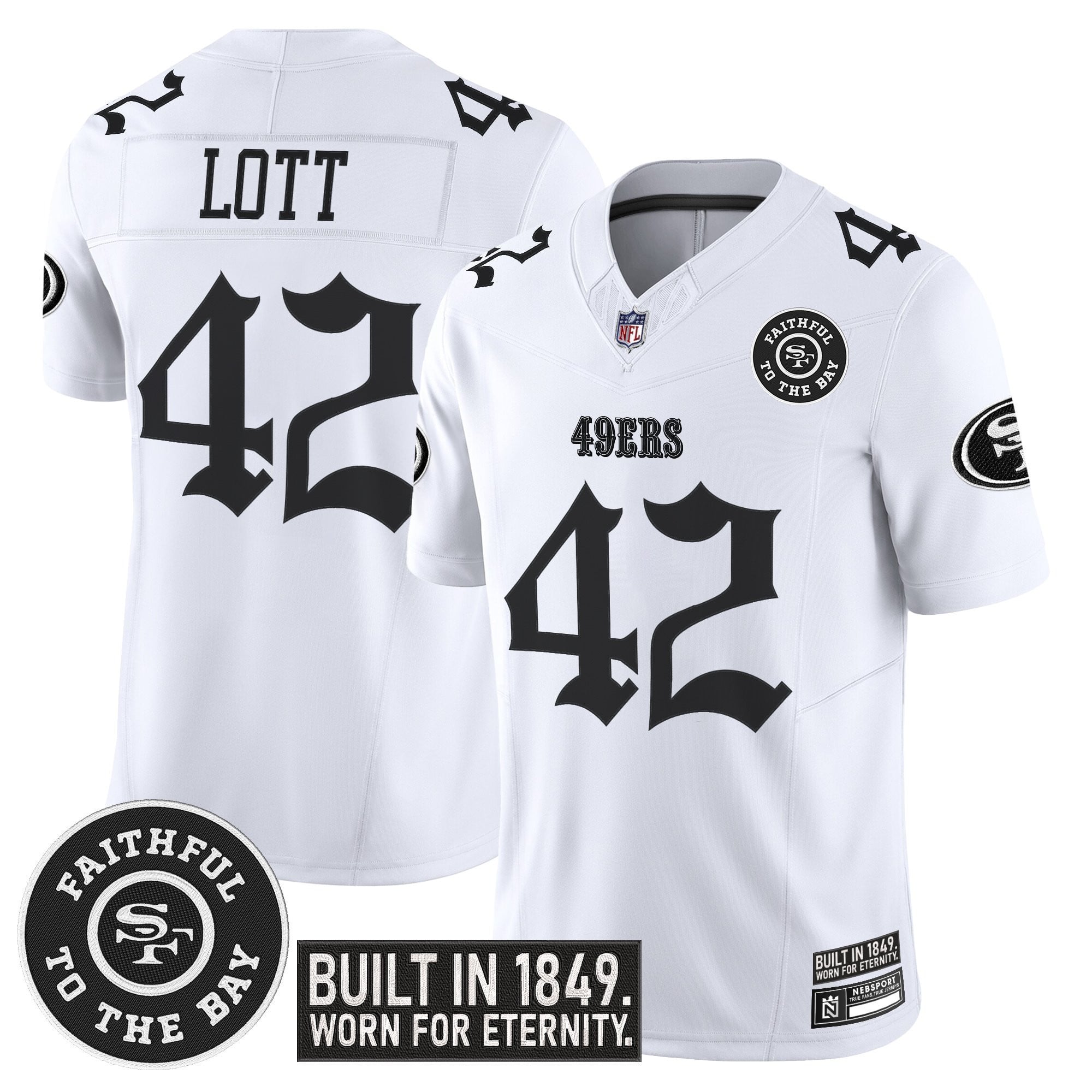 Men's San Francisco 49ers 'Fog City Gothic Edition' Vapor Limited Jersey - All Stitched