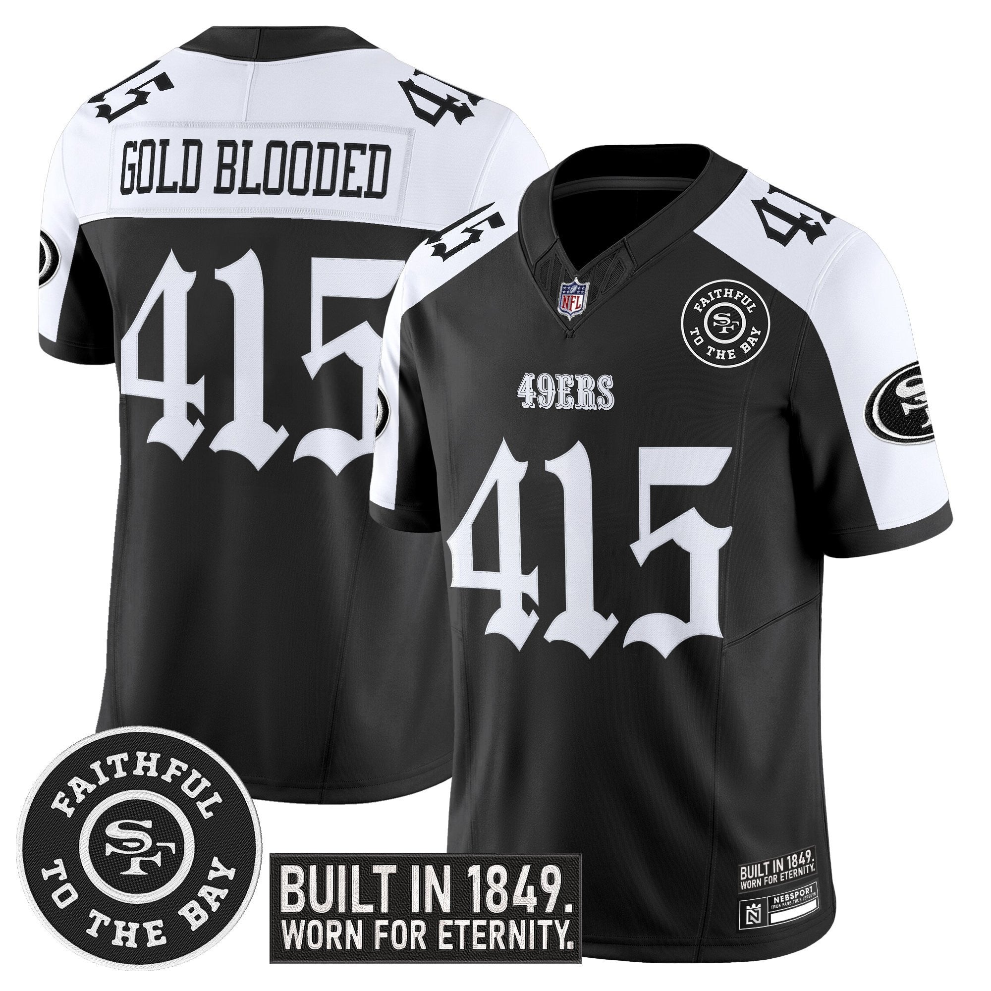 Men's San Francisco 49ers 'Fog City Gothic Edition' Vapor Limited Jersey - All Stitched
