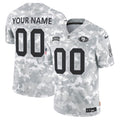 San Francisco 49ers 2024 Salute to Service Custom Jersey - Arctic Camo - All Stitched