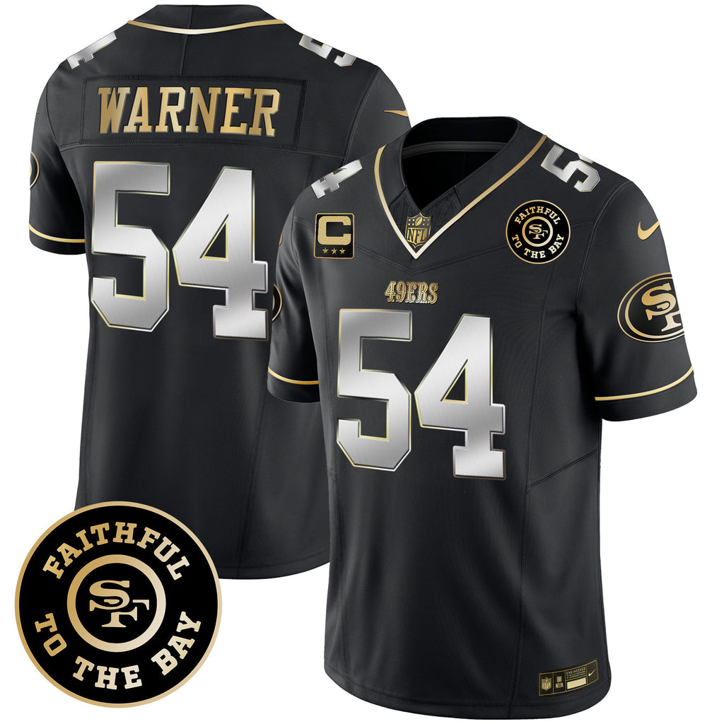 Men's 49ers Faithful To The Bay Patch Vapor Limited Jersey - All Stitched