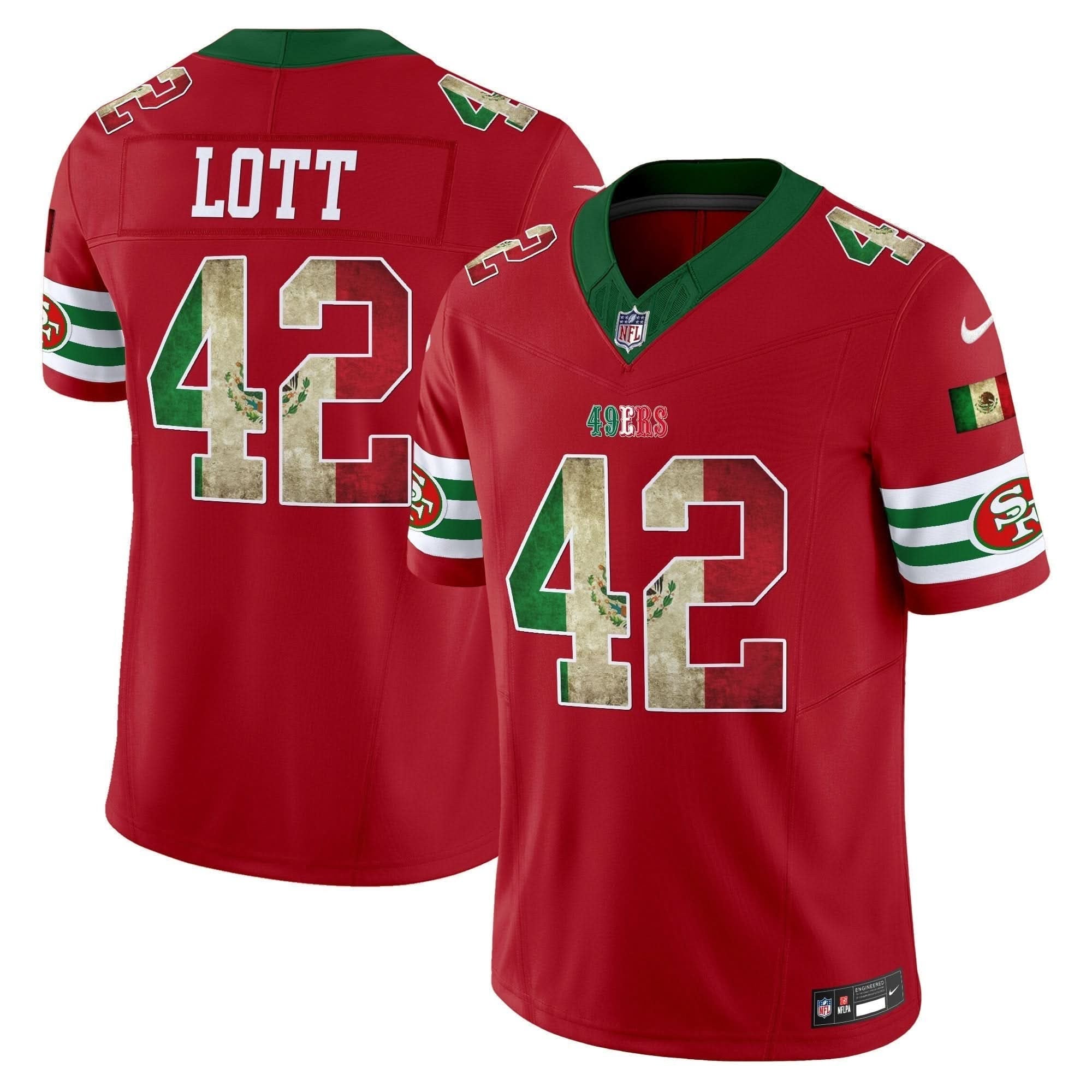 49ers Mexico Vapor Limited Jersey V4 - All Stitched