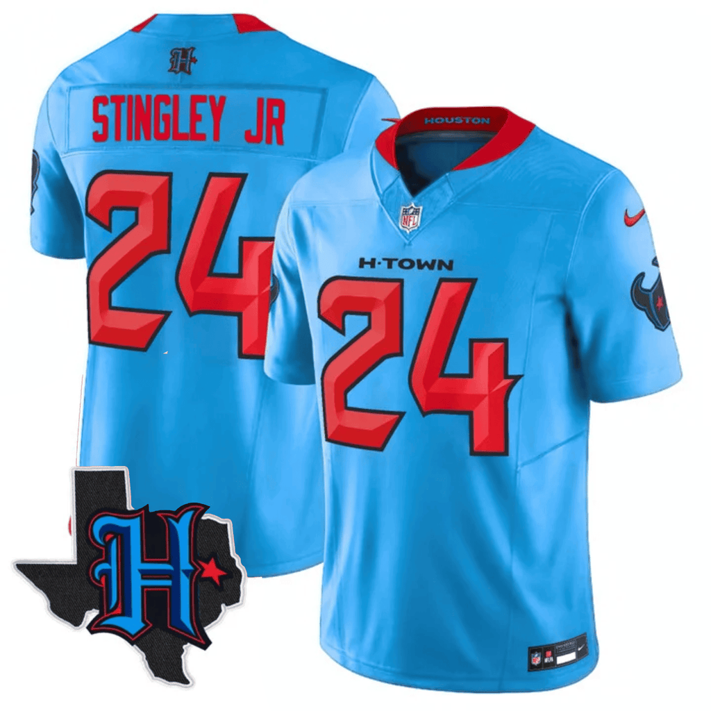 Men's Houston Texans 2025 Texas Patch Vapor Limited Jersey - All Stitched