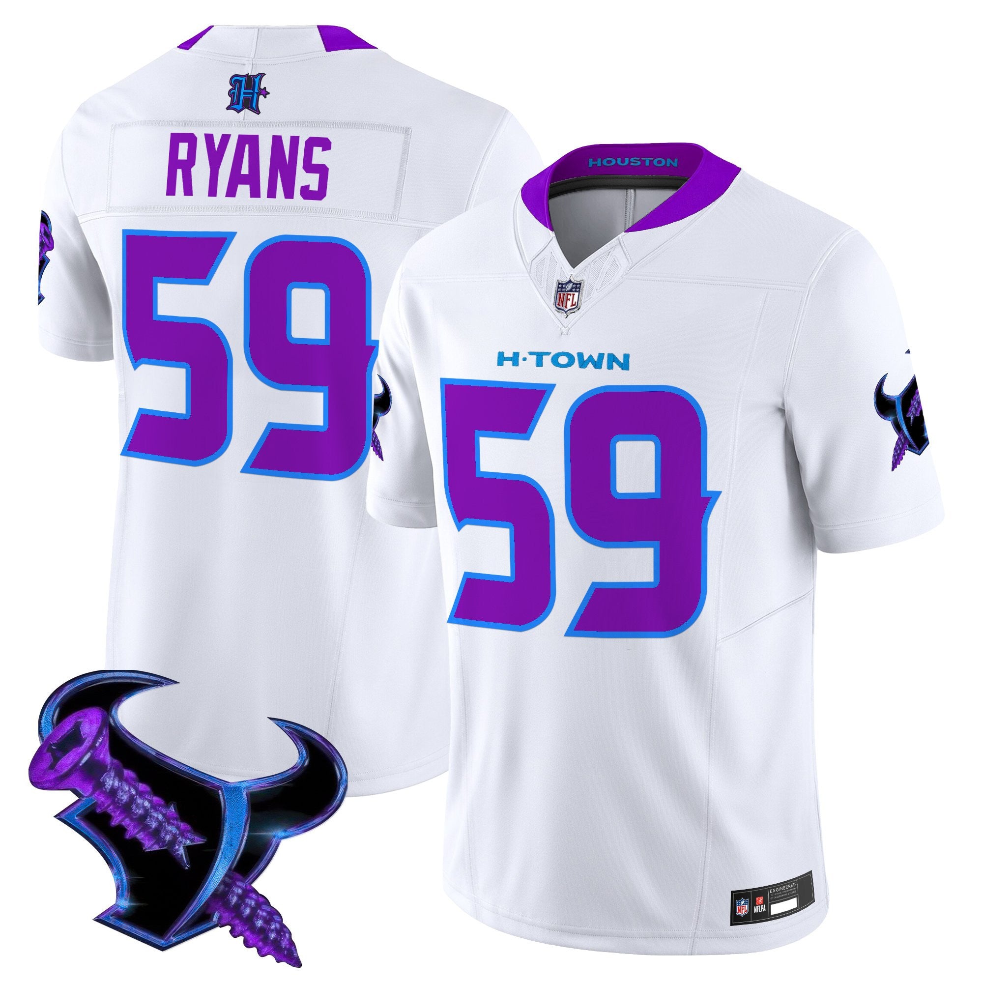 Men's Houston Texans 2025 DJ Screw Vapor Limited Jersey - All Stitched