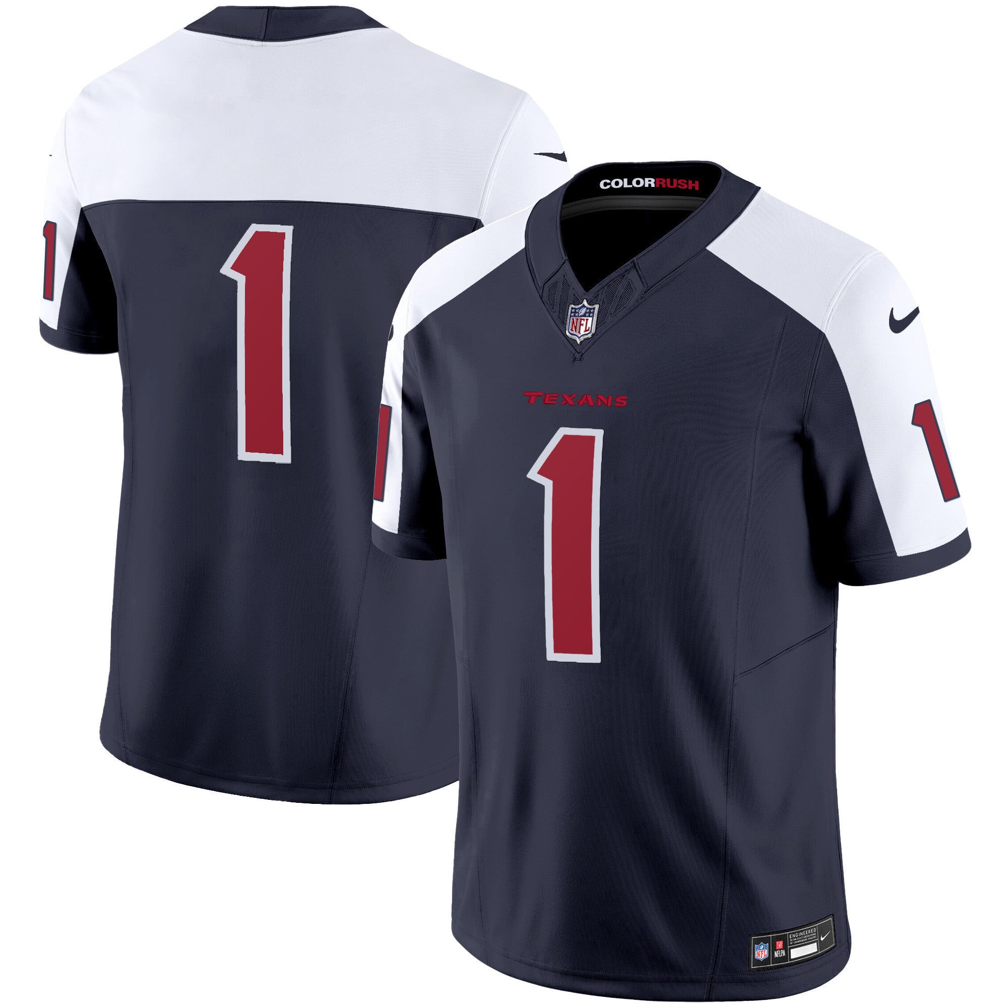 Men's Houston Texans Color Rush Legend Vapor Jersey - All Stitched