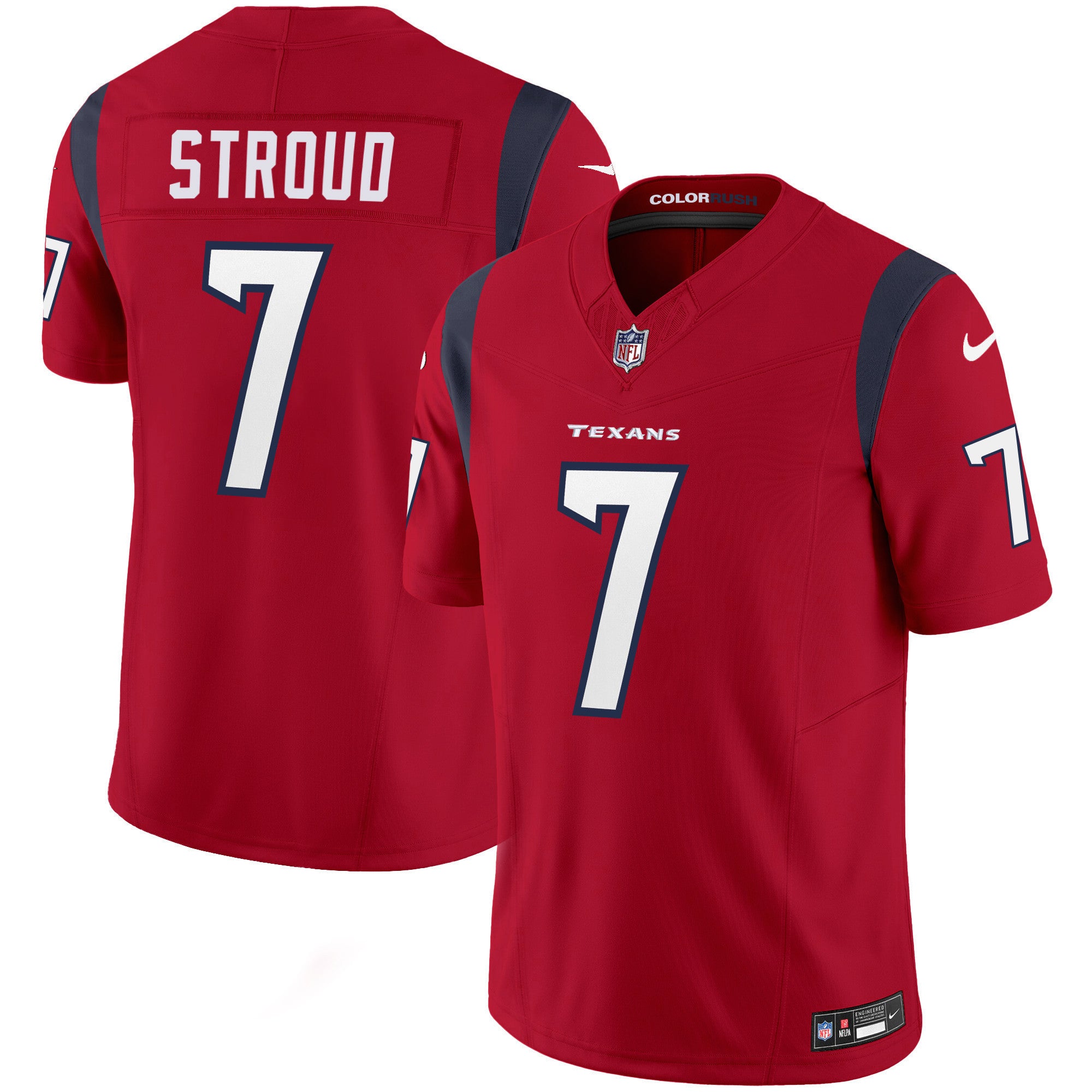 Men's Houston Texans Color Rush Legend Vapor Jersey - All Stitched