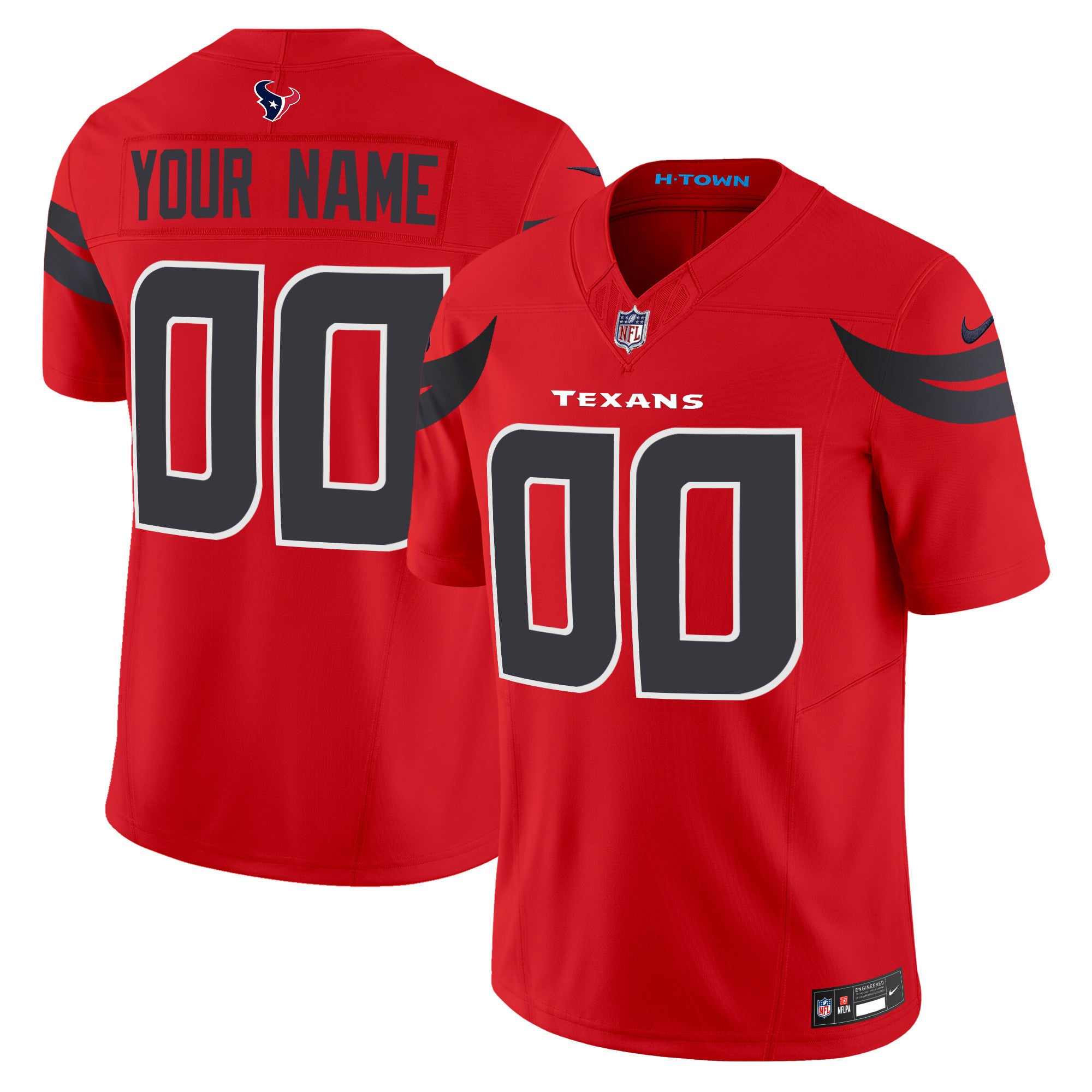 Houston Texans 2024 Vapor Limited Custom Jersey - All Stitched