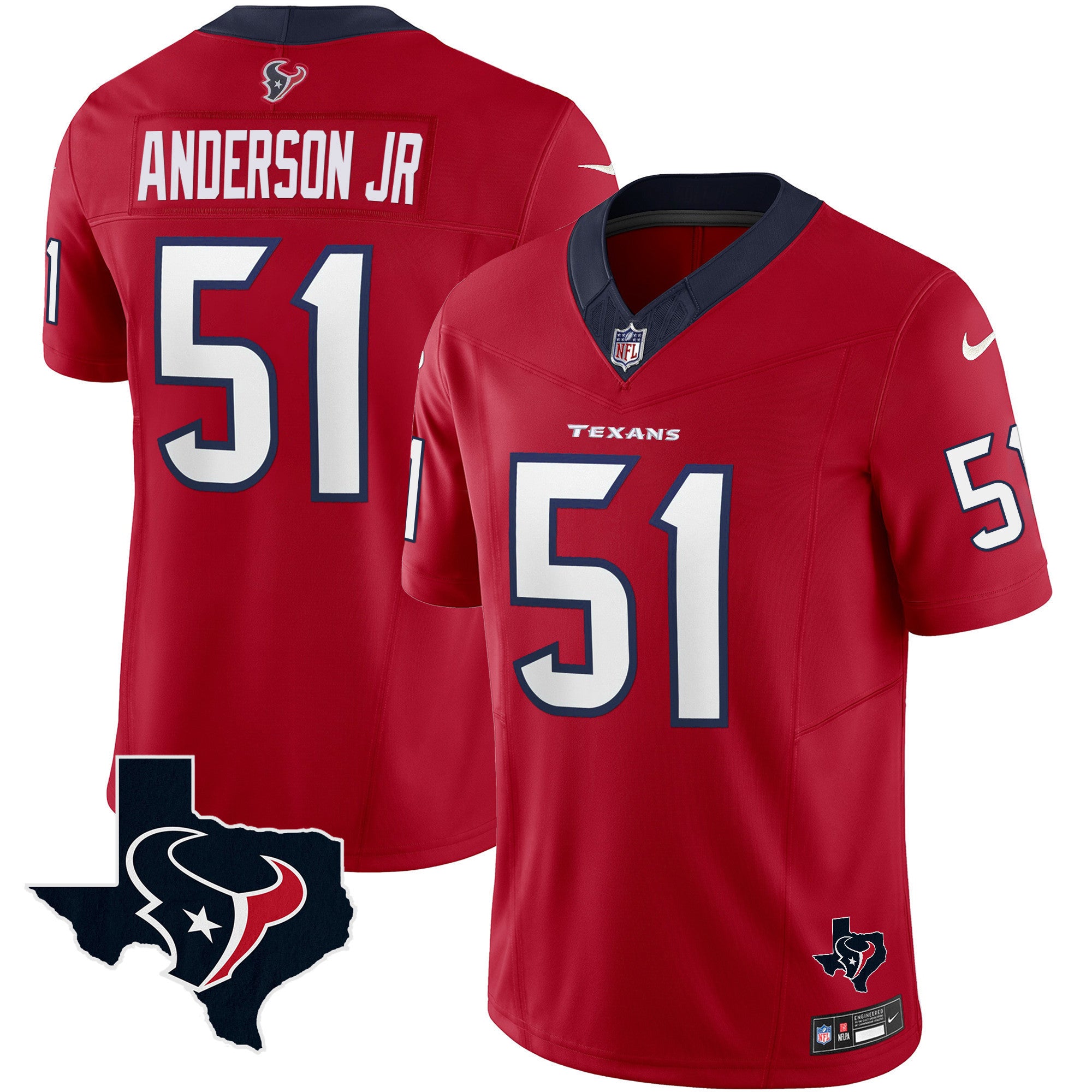 Men's Houston Texans Vapor Limited Jersey V8 - All Stitched