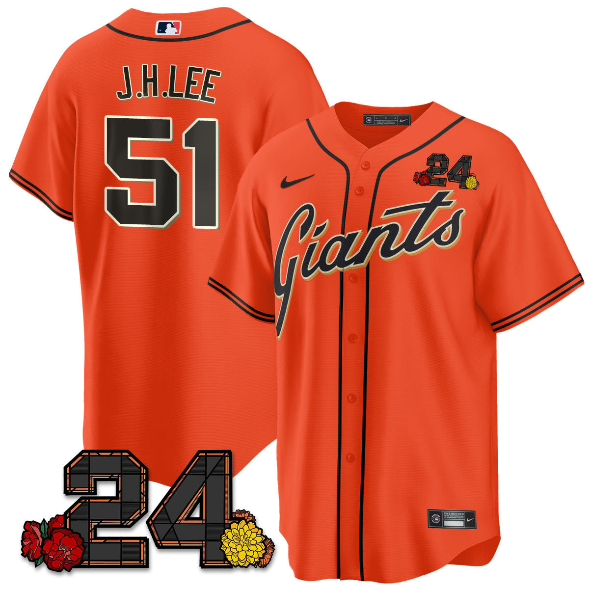 Women's San Francisco Giants 2024 Vapor Premier Limited Jersey - Willie Mays Patch