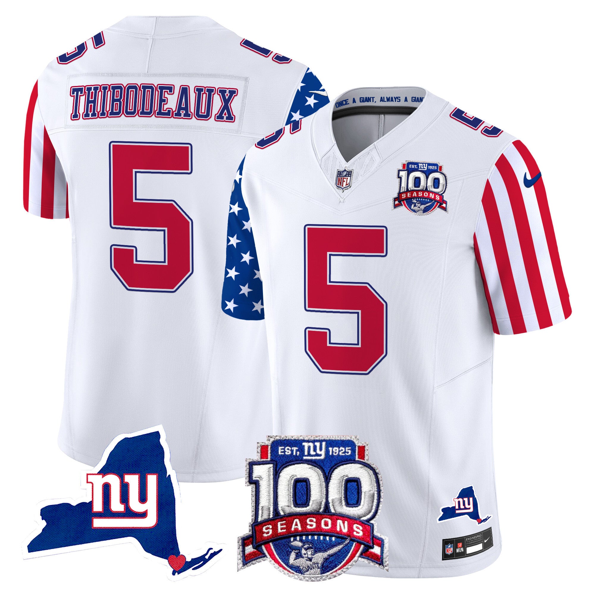 Men's New York Giants American Style Vapor Limited Jersey - All Stitched