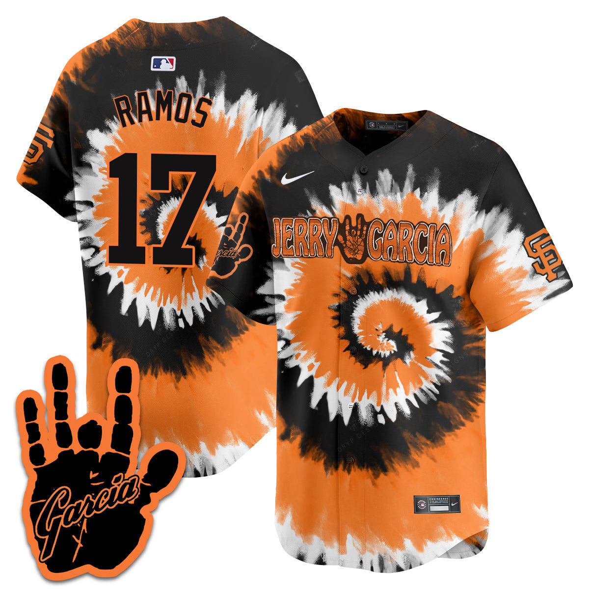 Men's Giants Jerry Garcia 2024 Limited Jersey V1