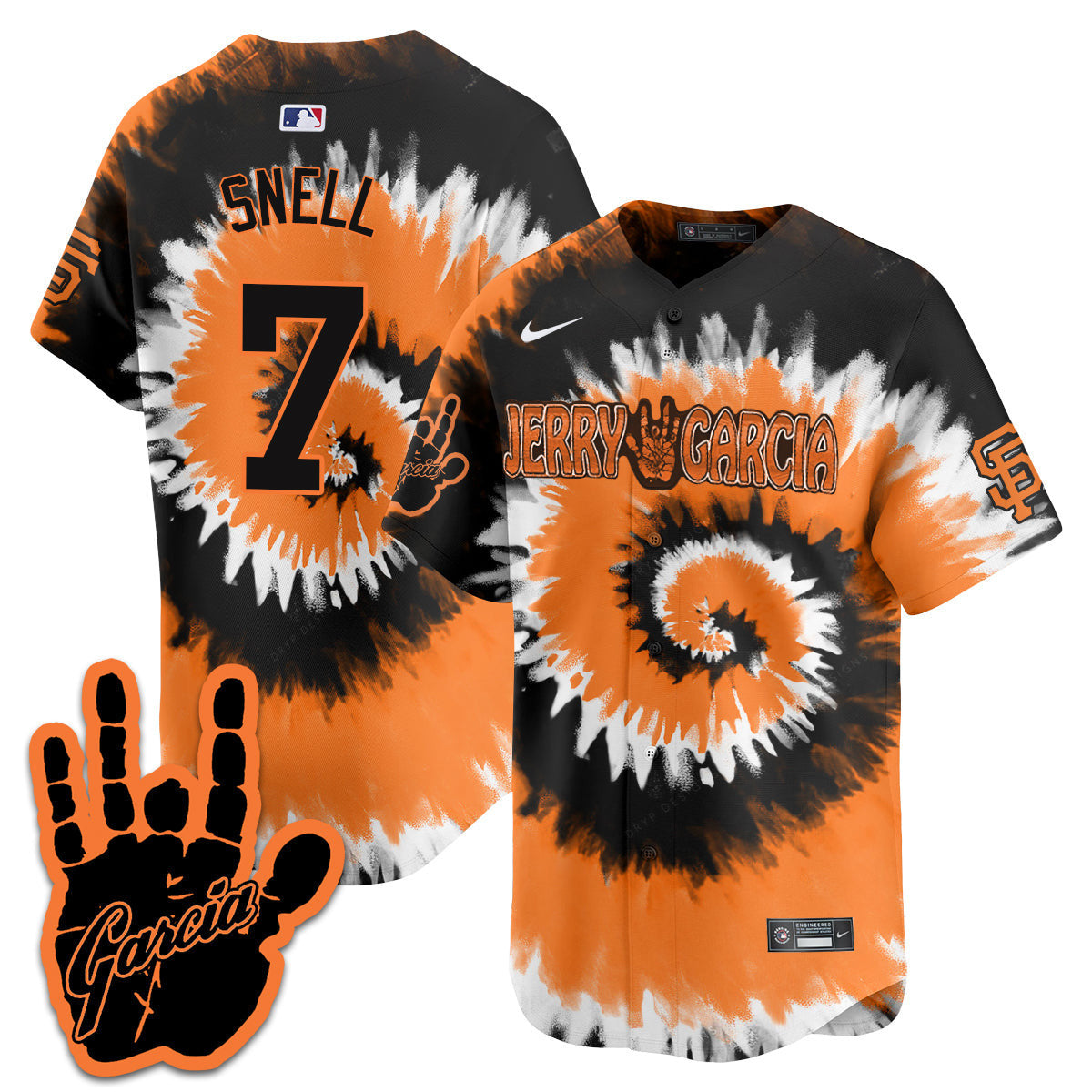 Men's Giants Jerry Garcia 2024 Limited Jersey V1