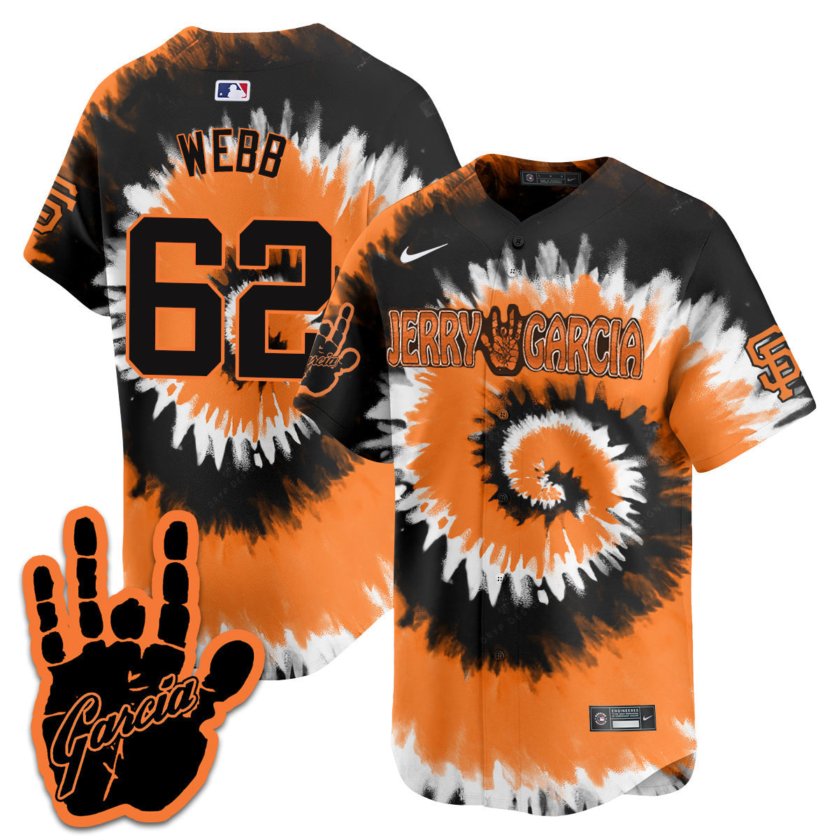 Men's Giants Jerry Garcia 2024 Limited Jersey V1