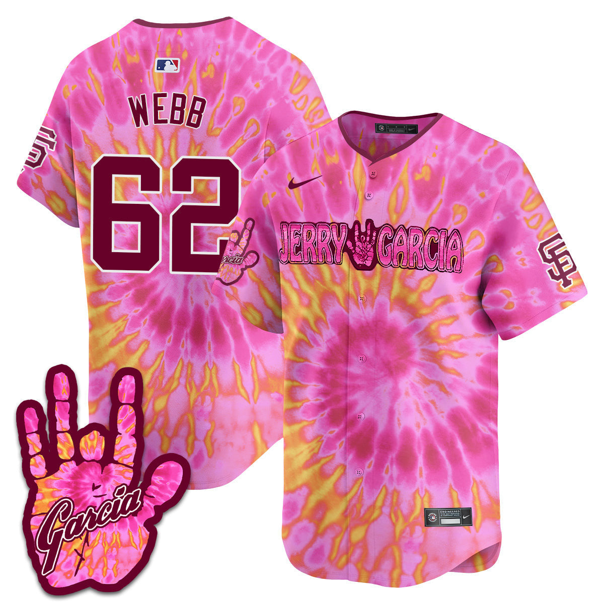 Men's Giants Jerry Garcia 2024 Limited Jersey V1