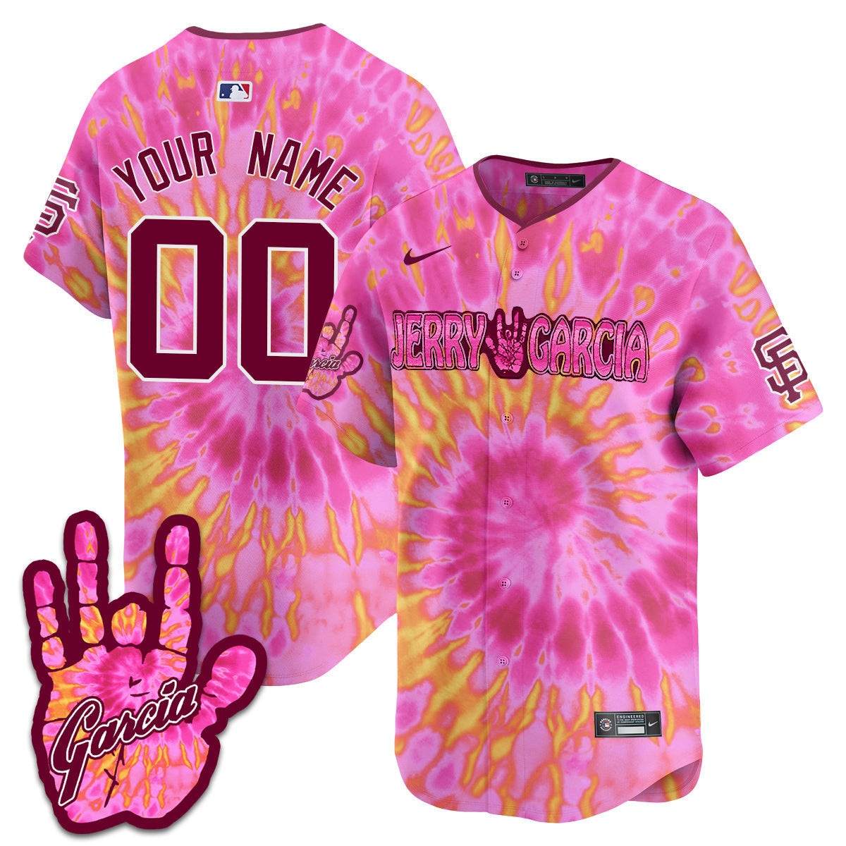 Custom - Men's Giants Jerry Garcia 2024 Limited Jersey