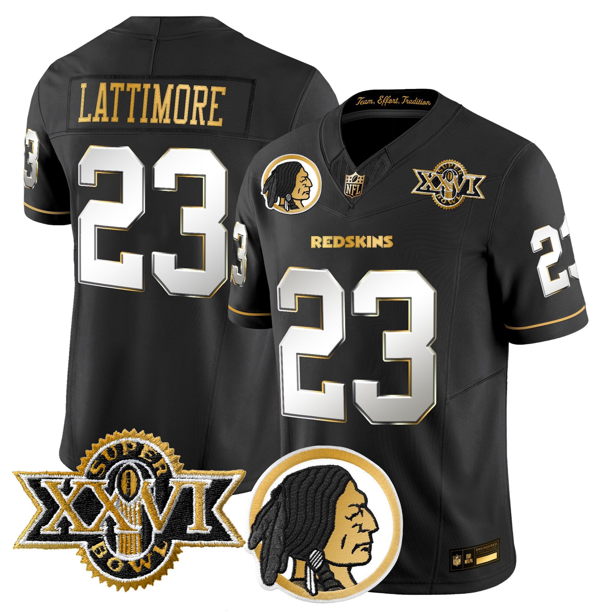 Men's Washington Redskins Throwback 1992 Super Bowl XXVI Patch Gold Vapor Limited Jersey - All Stitched