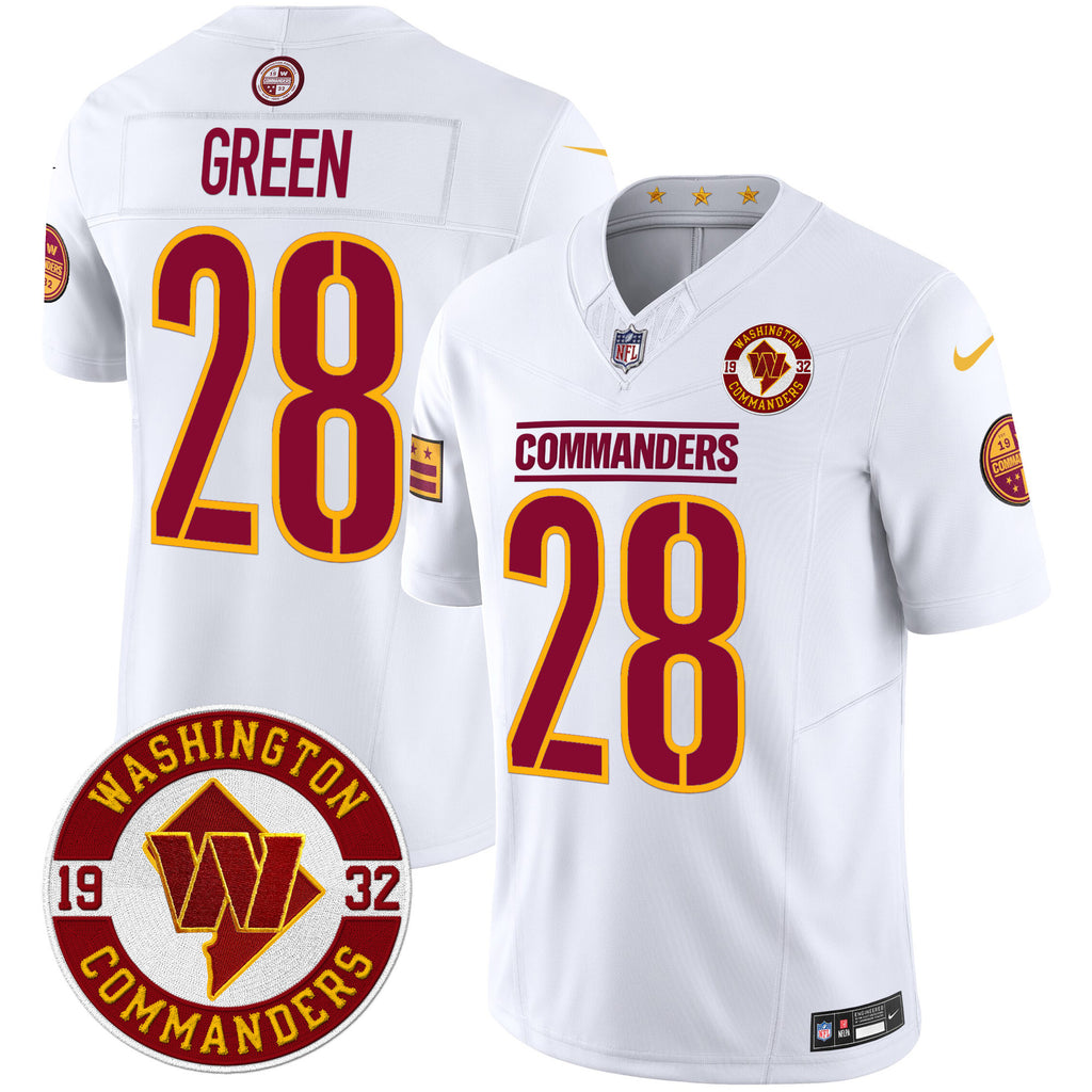 Men's Washington Commanders 2024 Vapor Limited Jersey - Est. 1932 Patch - All Stitched