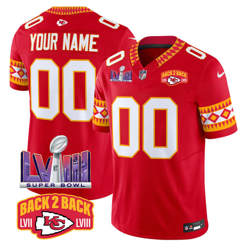 Custom Name/Gender Chiefs Special Vapor Limited Jersey - All Stitched