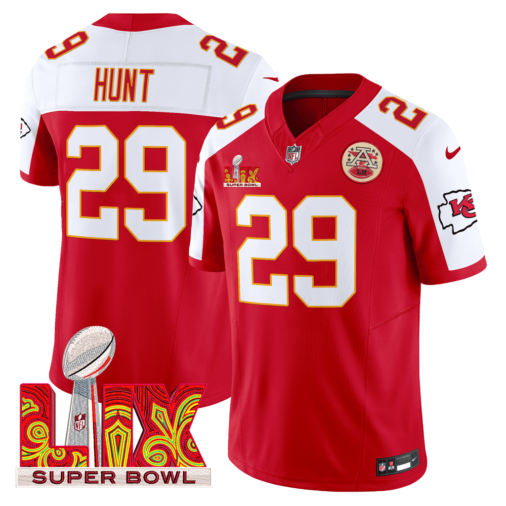 Men's Chiefs Super Bowl LIX Patch Vapor Limited Jersey - All Stitched