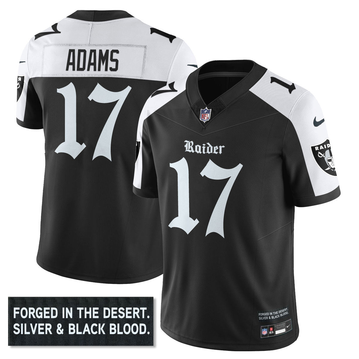Men's Las Vegas Raiders 'Gothic Silver State Edition' Vapor Limited Jersey - All Stitched