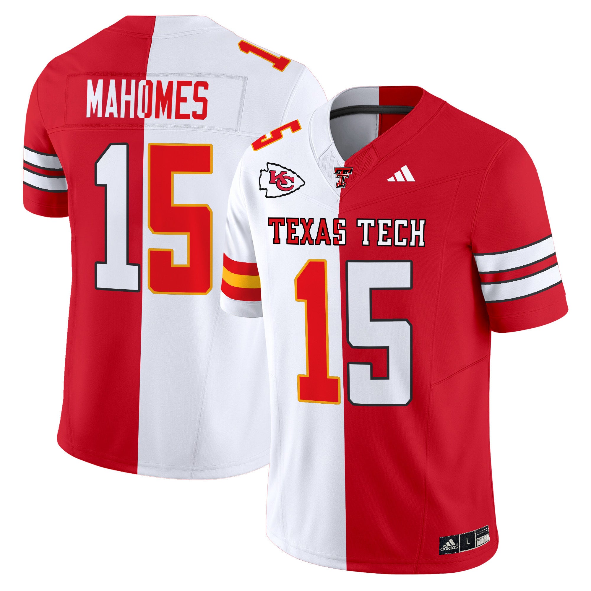 Texas Tech Red Raiders Split Vapor Limited Jersey - All Stitched