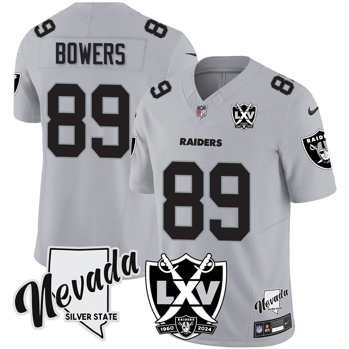 Women's Raiders 2024 Vapor Limited Jersey - 65th Anniversary - All Stitched