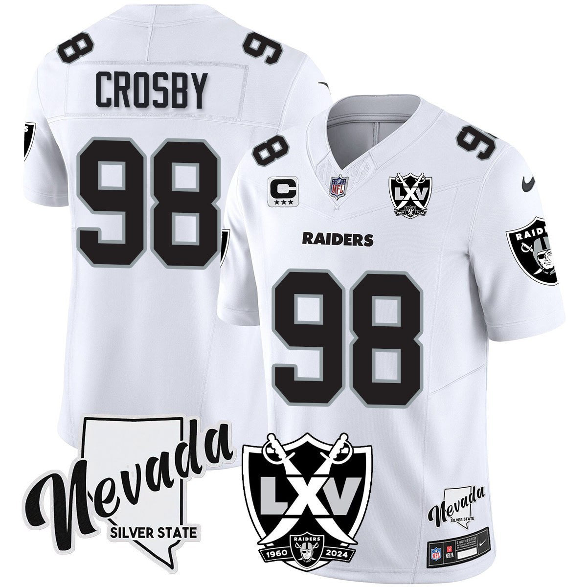 Women's Raiders 2024 Vapor Limited Jersey - 65th Anniversary - All Stitched