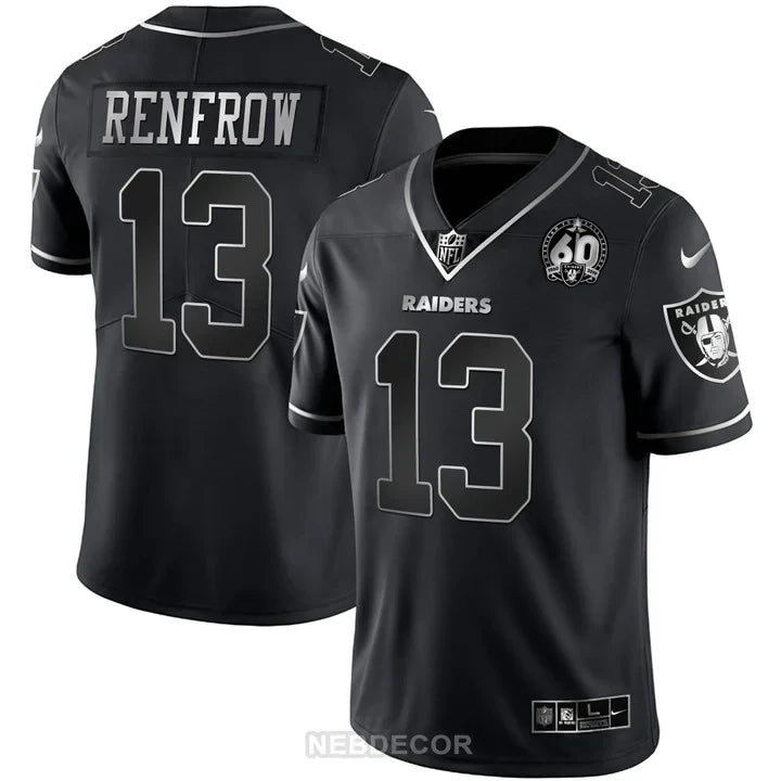 MEN'S RAIDERS 60TH SEASON PATCH GOLD & SPLIT JERSEY - ALL STITCHED