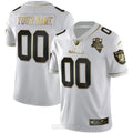 LAS VEGAS RAIDERS INAUGURAL SEASON PATCH GOLD & SPLIT CUSTOM NAME AND NUMBER JERSEY - ALL STITCHED