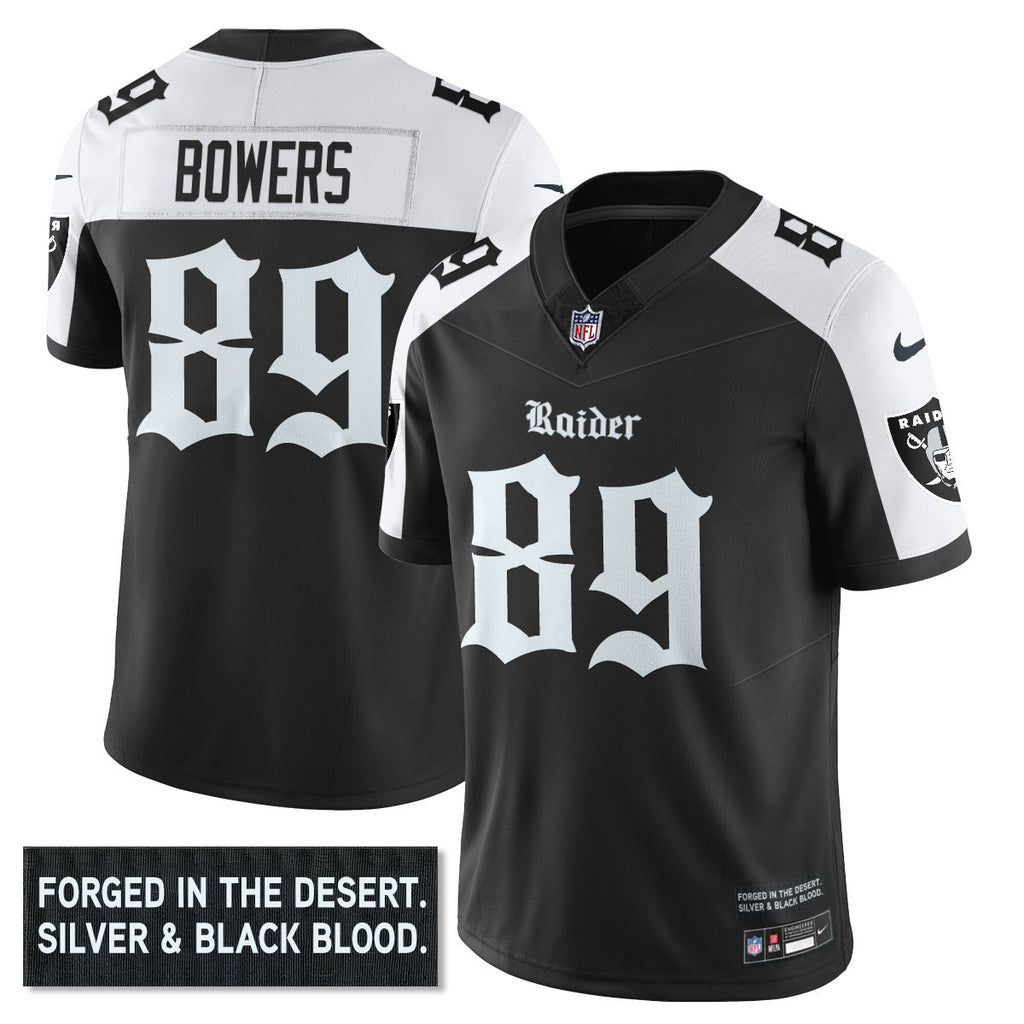Women's Las Vegas Raiders 'Gothic Silver State Edition' Vapor Limited Jersey - All Stitched