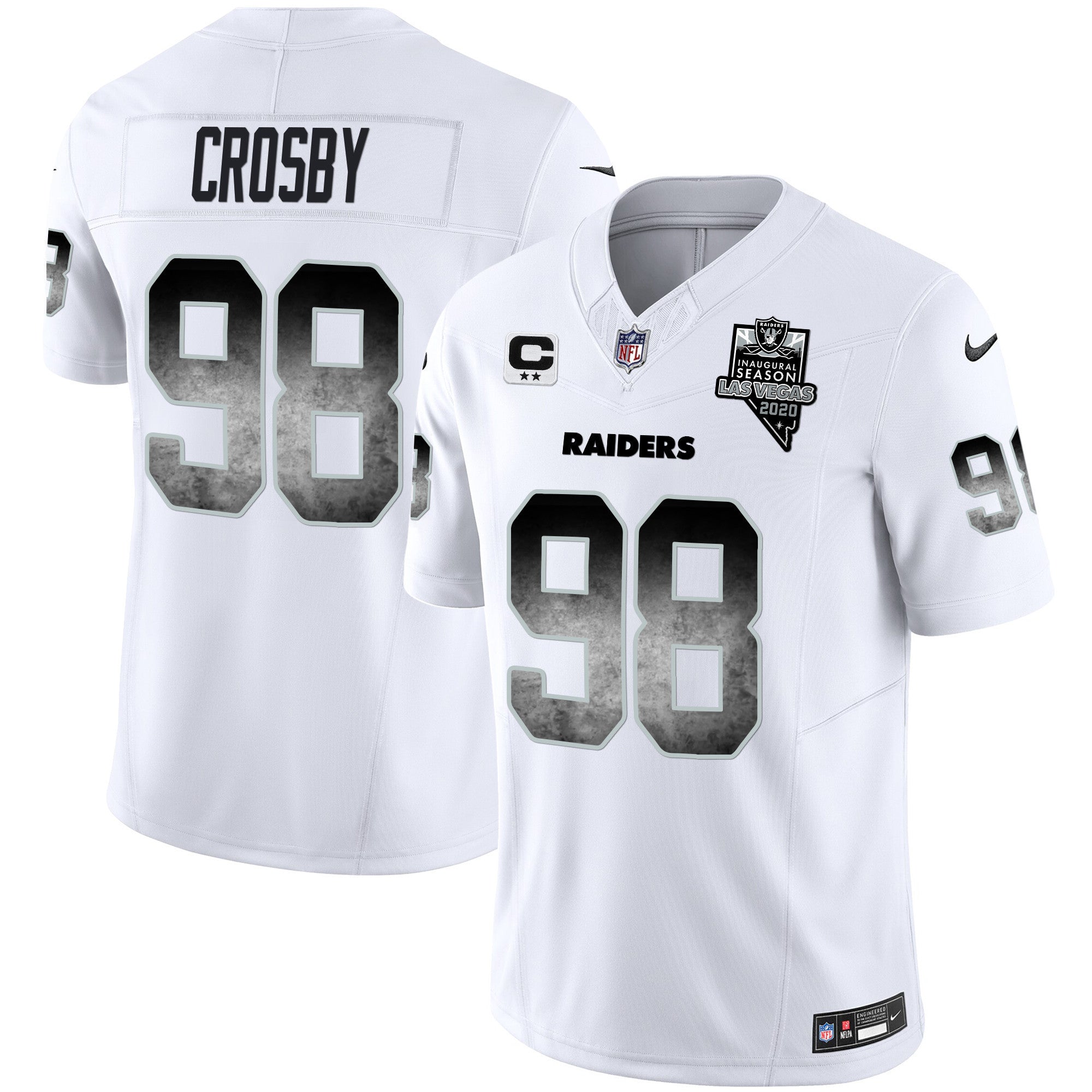 Men's Raiders Arch Smoke Vapor Jersey - All Stitched