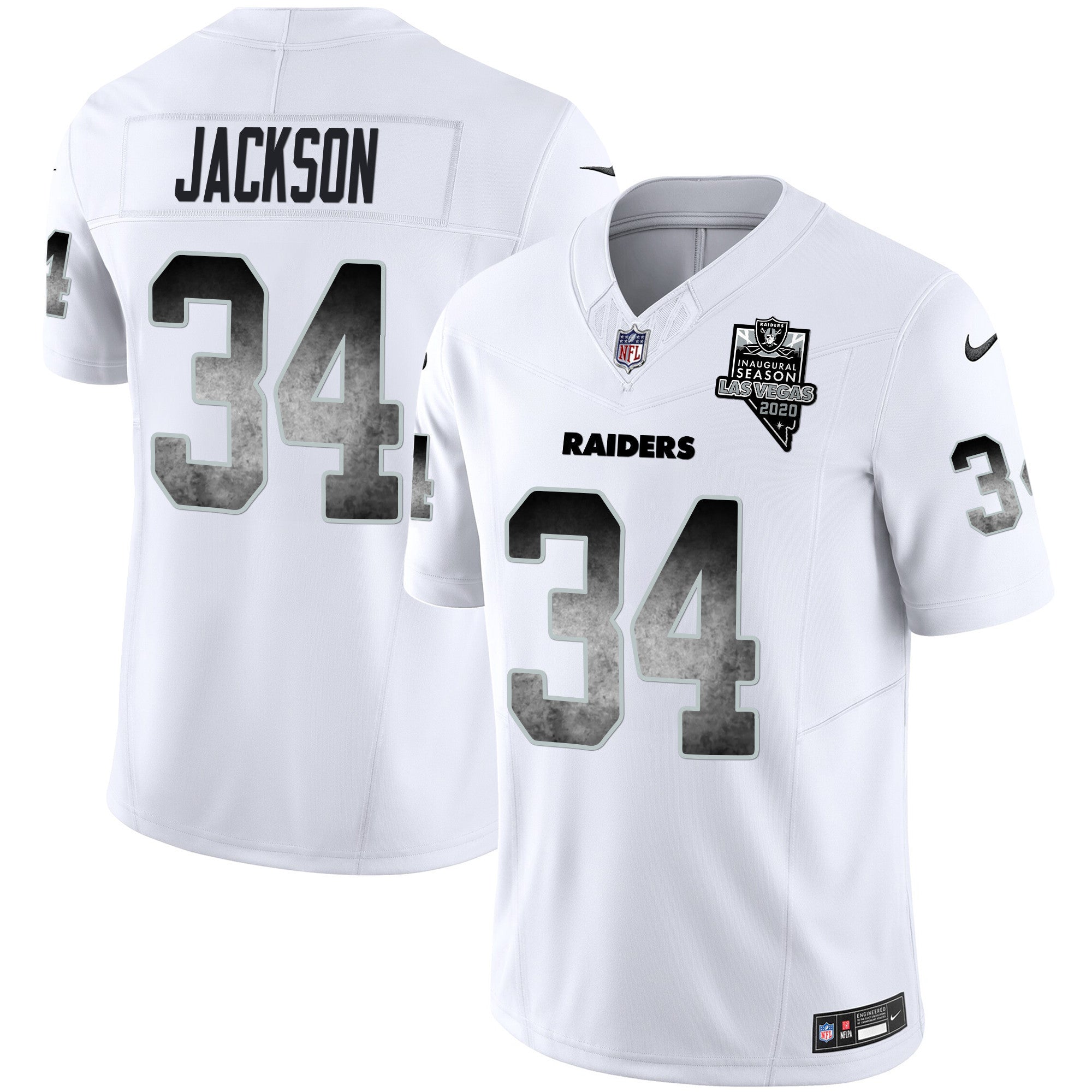Men's Raiders Arch Smoke Vapor Jersey - All Stitched