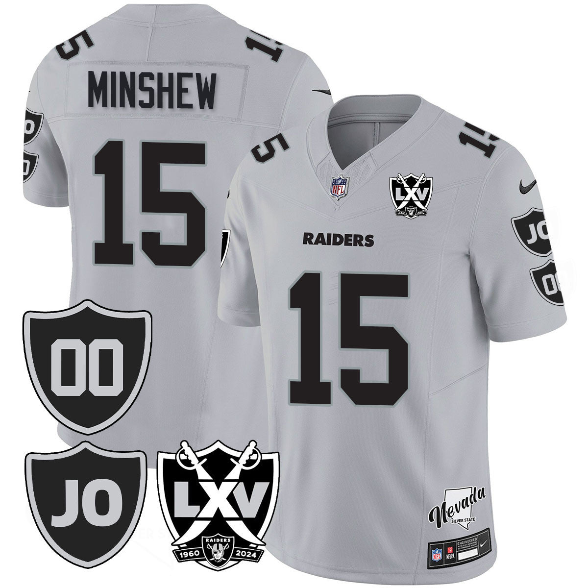 Men's Raiders Vapor Limited Jersey - All Stitched - Honor Jim Otto
