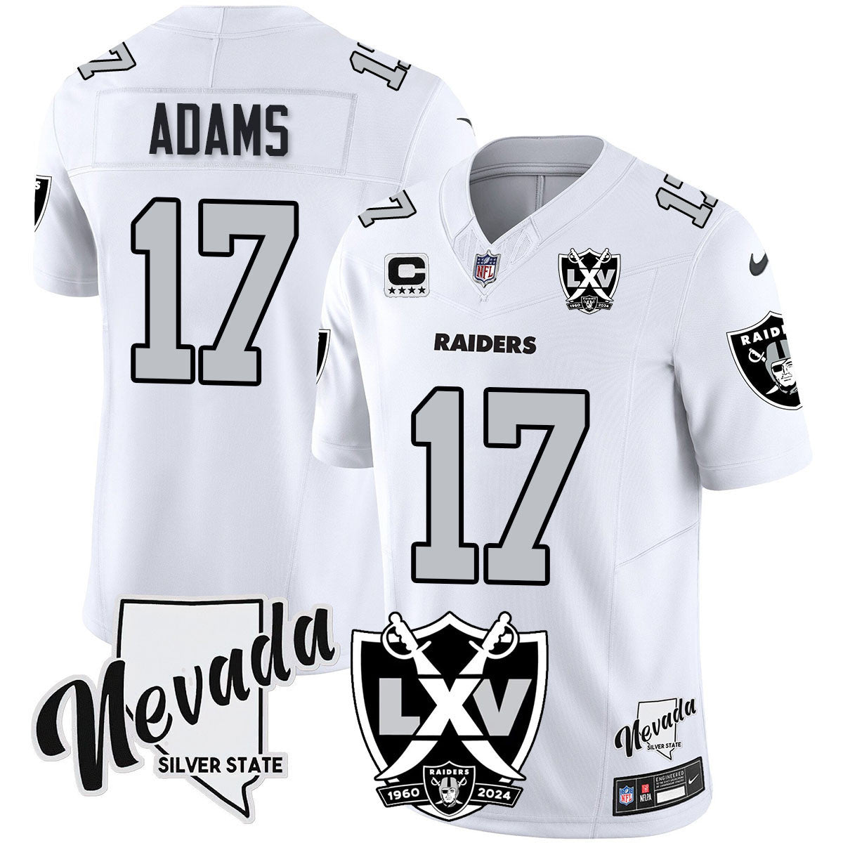 Men's Raiders 2024 Vapor Limited Jersey - 65th Anniversary - All Stitched